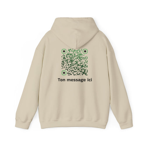 Sweatshirt unisexe Beige | qr code Matcha