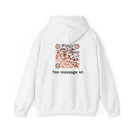 Sweatshirt unisexe Blanc | qr code Braise