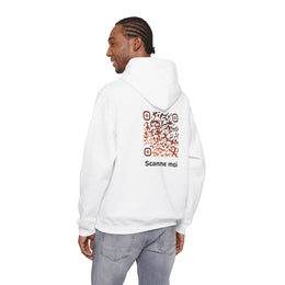 Sweatshirt unisexe Blanc | qr code Braise