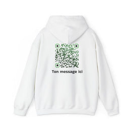 Sweatshirt unisexe Blanc | qr code Matcha