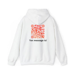 Sweatshirt unisexe Blanc | qr code Phoenix