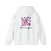 Sweatshirt unisexe Blanc | qr code Prune