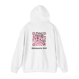 Sweatshirt unisexe Blanc | qr code Rubis