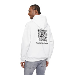 Sweatshirt unisexe Blanc | qr code Signature