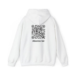 Sweatshirt unisexe Blanc | qr code Signature