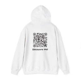 Sweatshirt unisexe Blanc | qr code Signature