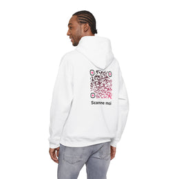 Sweatshirt unisexe Blanc | qr code Tentation