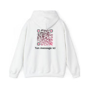 Sweatshirt unisexe Blanc | qr code Tentation