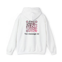 Sweatshirt unisexe Blanc | qr code Tentation