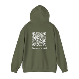 Sweatshirt unisexe Kaki | qr code Neige