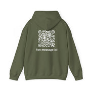 Sweatshirt unisexe Kaki | qr code Neige
