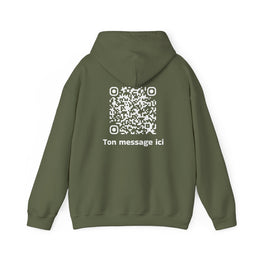Sweatshirt unisexe Kaki | qr code Neige