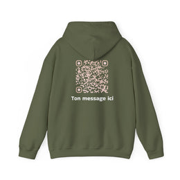 Sweatshirt unisexe Kaki | qr code Sable