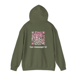 Sweatshirt unisexe Kaki | qr code Sakura