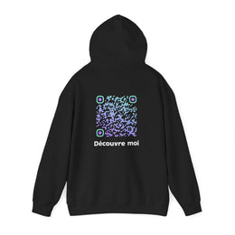 Sweatshirt unisexe Noir | qr code Boréal