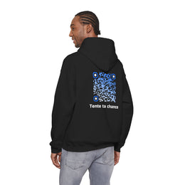 Sweatshirt unisexe Noir | qr code Cascade