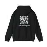 Sweatshirt unisexe Noir | qr code Neige