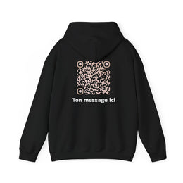 Sweatshirt unisexe Noir | qr code Sable