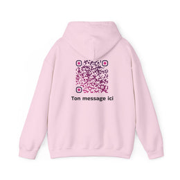 Sweatshirt unisexe Rose | qr code Prune