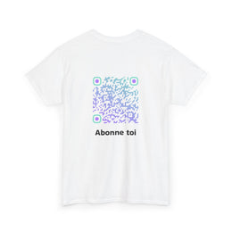 T-shirt Blanc - Qr code Boréal - unisexe
