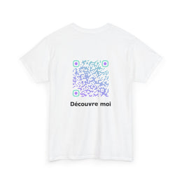 T-shirt Blanc - Qr code Boréal - unisexe