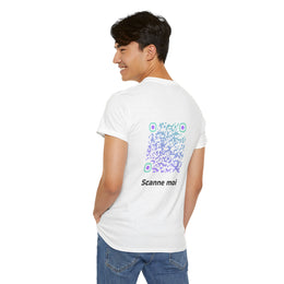 T-shirt Blanc - Qr code Boréal - unisexe