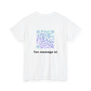 T-shirt Blanc - Qr code Boréal - unisexe