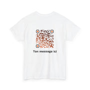 T-shirt Blanc - Qr code Braise - unisexe