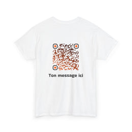 T-shirt Blanc - Qr code Braise - unisexe