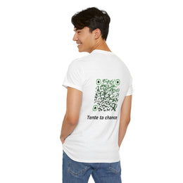 T-shirt Blanc - Qr code Matcha - unisexe
