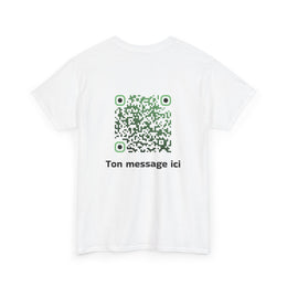 T-shirt Blanc - Qr code Matcha - unisexe