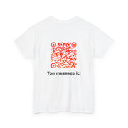 T-shirt Blanc - Qr code Phoenix - unisexe