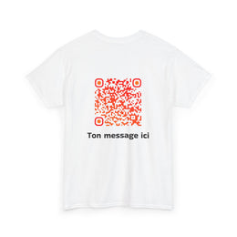 T-shirt Blanc - Qr code Phoenix - unisexe