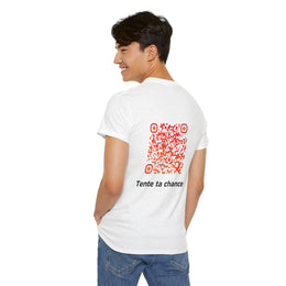 T-shirt Blanc - Qr code Phoenix - unisexe