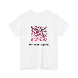 T-shirt Blanc - Qr code Rubis - unisexe