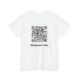 T-shirt Blanc - Qr code Signature - unisexe