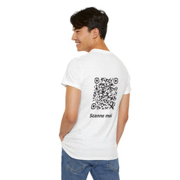 T-shirt Blanc - Qr code Signature - unisexe