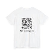 T-shirt Blanc - Qr code Signature - unisexe