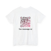T-shirt Blanc - Qr code Tentation - unisexe