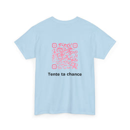 T-shirt Bleu Ciel - Qr code Bonbon - unisexe