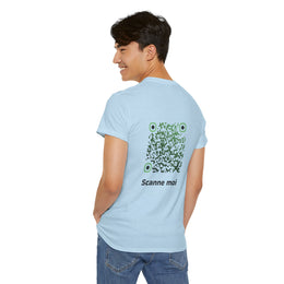T-shirt Bleu Ciel - Qr code Matcha - unisexe