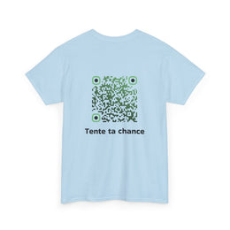 T-shirt Bleu Ciel - Qr code Matcha - unisexe