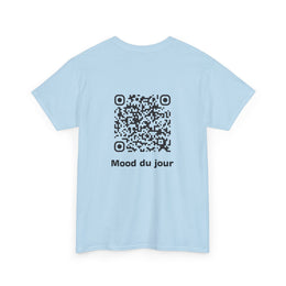 T-shirt Bleu Ciel - Qr code Signature - unisexe