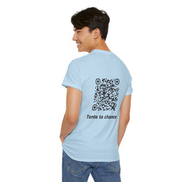T-shirt Bleu Ciel - Qr code Signature - unisexe