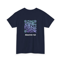 T-shirt Bleu Marine - Qr code Boréal - unisexe