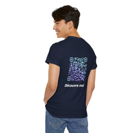 T-shirt Bleu Marine - Qr code Boréal - unisexe