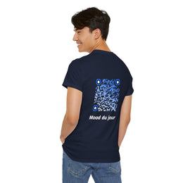T-shirt Bleu Marine - Qr code Cascade - unisexe