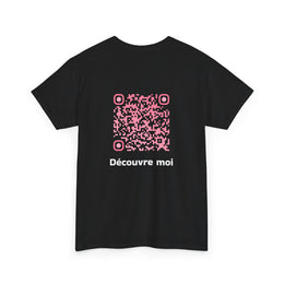 T-shirt Noir - Qr code Bonbon - unisexe