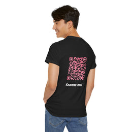 T-shirt Noir - Qr code Bonbon - unisexe