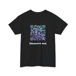 T-shirt Noir - Qr code Boréal - unisexe